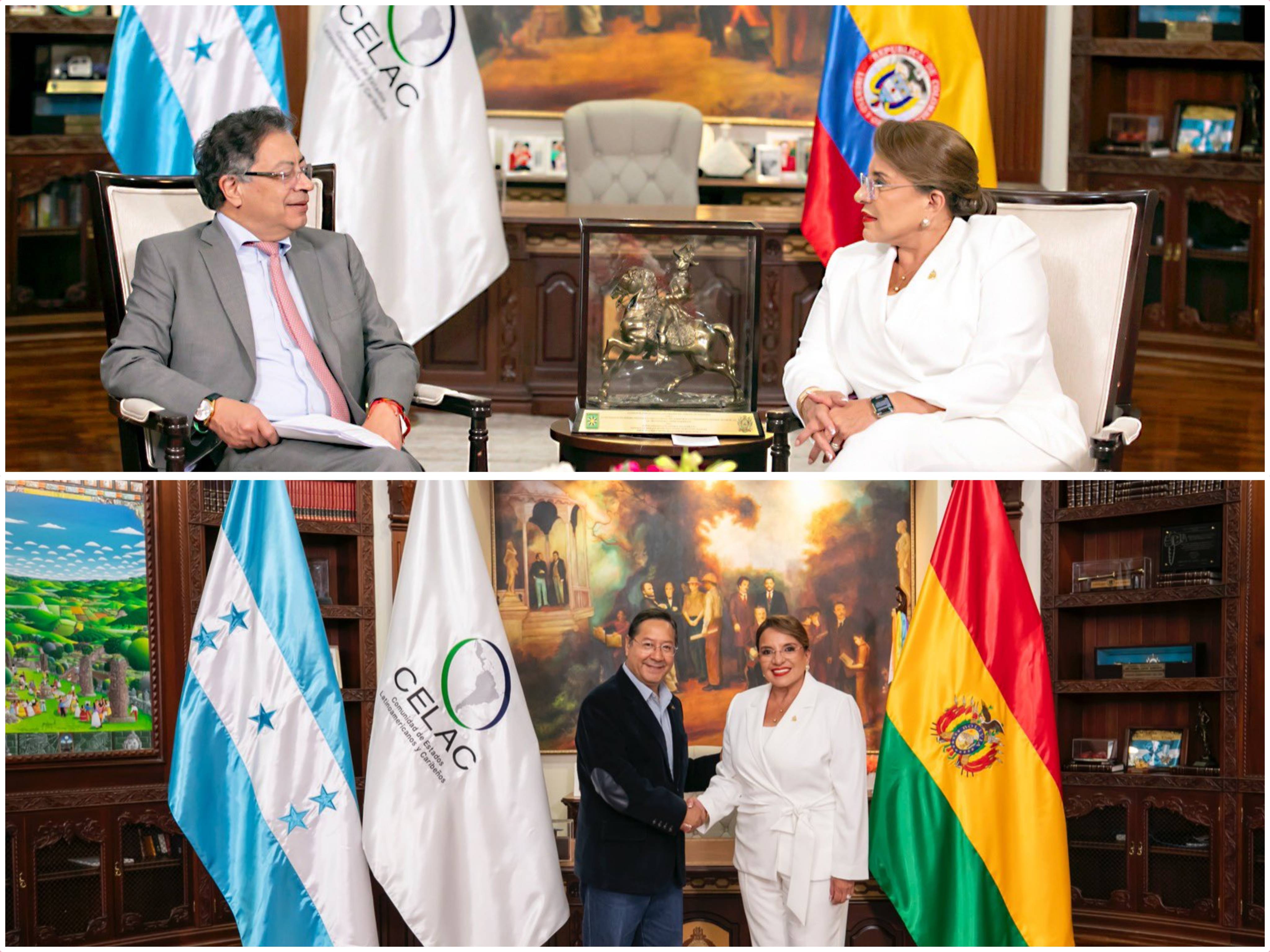 Presidenta Xiomara Castro celebra encuentros bilaterales con Presidentes de Colombia, Bolivia, Cuba y Uruguay previo a cumbre histórica de la CELAC
