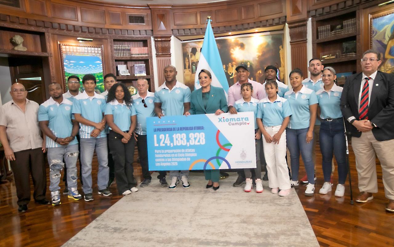 Gobierno de Xiomara Castro entrega L 24.1 millones al Comité Olímpico Hondureño para formación de atletas