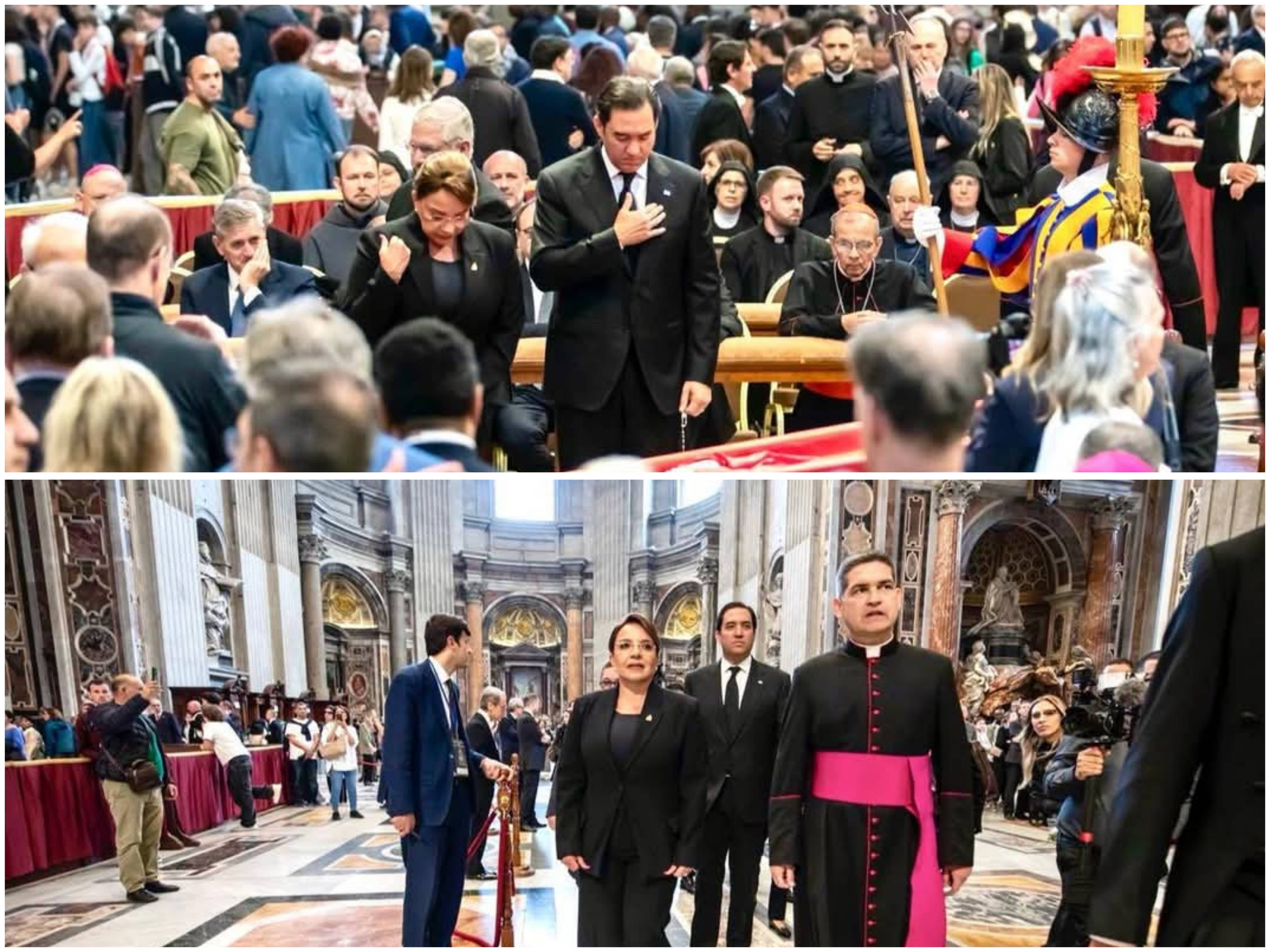 Presidenta Xiomara Castro rinde homenaje póstumo al papa Francisco en el Vaticano