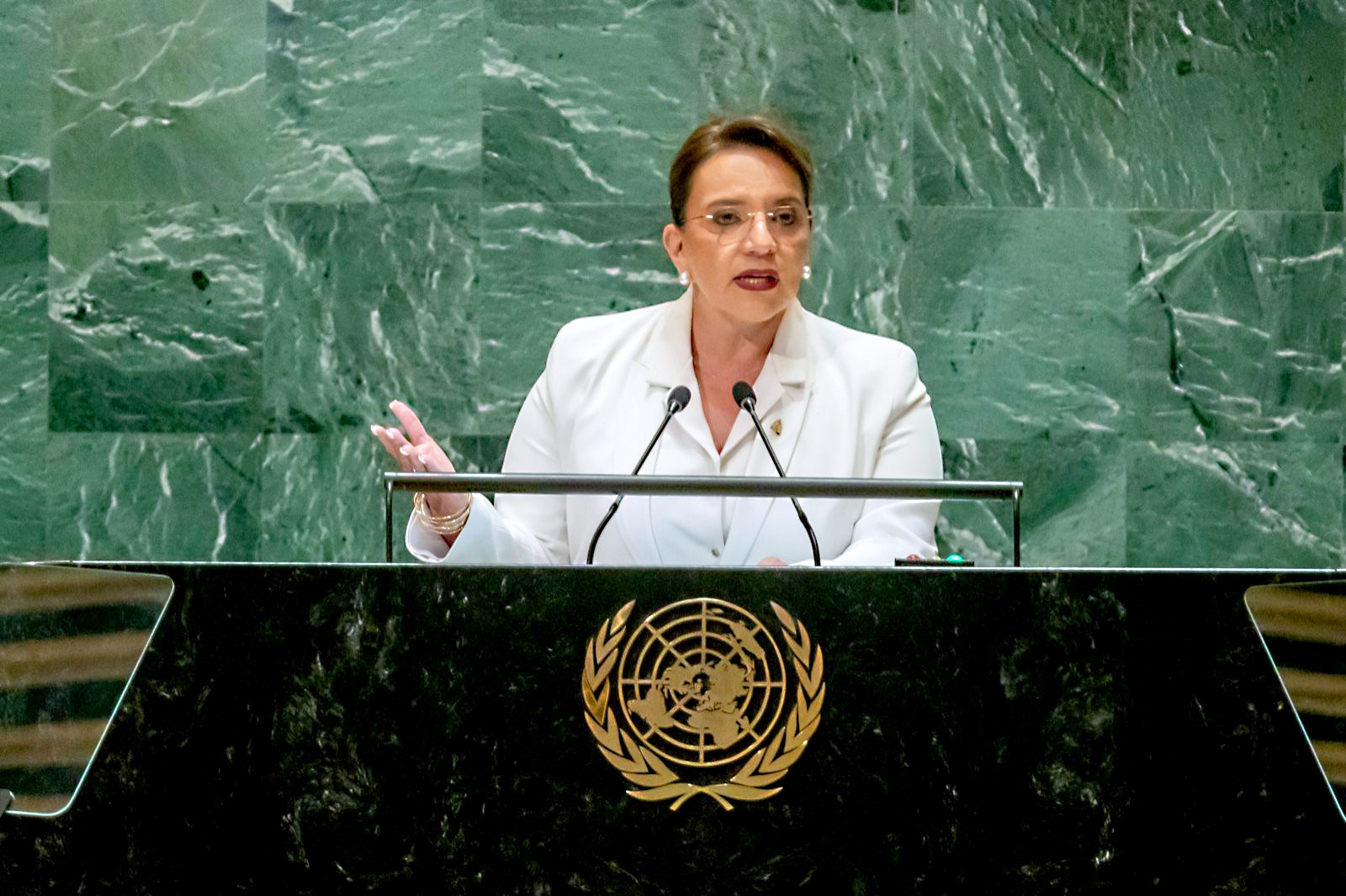 Presidenta Xiomara Castro en la Asamblea General de la ONU