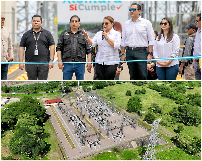 Presidenta Xiomara Castro inaugura otro proyecto energético que  beneficiará a casi medio millón de familias del Valle de Sula