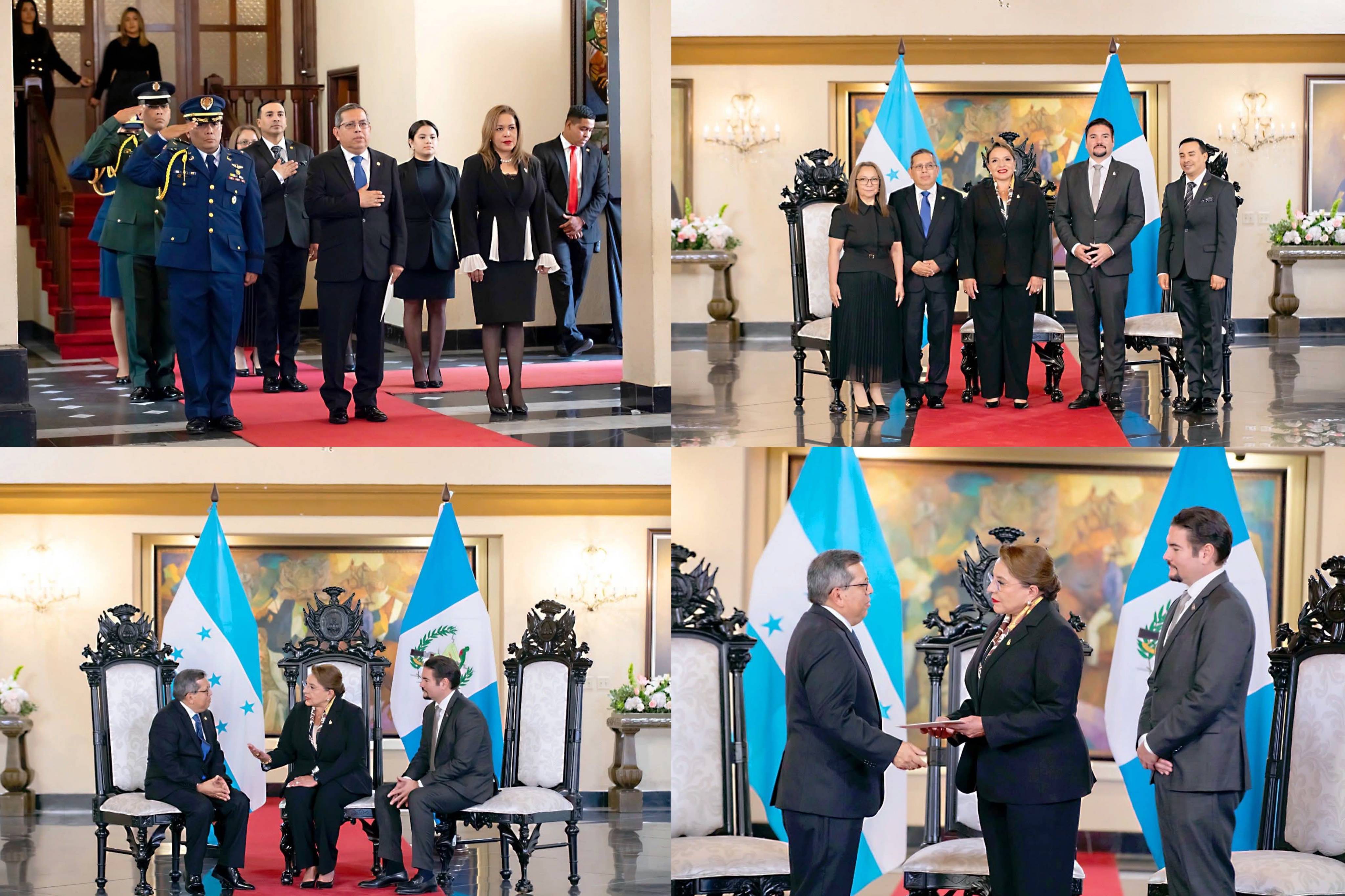 Presidenta Xiomara Castro recibe cartas credenciales de siete nuevos embajadores